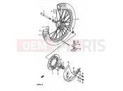 SUZUKI RM250 N (1992) (E02,E04,E24) 25A - FRONT WHEEL (MODEL N)