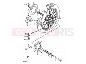 SUZUKI RM250 N (1992) (E02,E04,E24) 35B - REAR WHEEL (MODEL N)