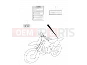 SUZUKI RM250 K5 (2005) (E03,E28) 26 - LABEL