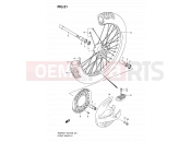 SUZUKI RM250 K8 (2008) (E03,E28,E33) 31 - FRONT WHEEL