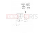SUZUKI RM250 R (1994) (E03,E28,E33) 36 - LABEL