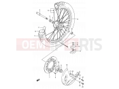 SUZUKI RM250 R (1994) (E03,E28,E33) 24 - FRONT WHEEL