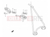 SUZUKI RM250 X (1999) (E02) 17 - STAND - FOOTREST