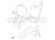 SUZUKI RM250 Y (2000) (E03,E28,E33) 22 - FRONT FENDER