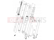 SUZUKI RM250 Y (2000) (E03,E28,E33) 28D - FRONT DAMPER (MODEL Y)