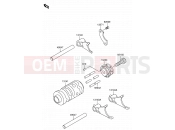 SUZUKI RM65 K5 (2005) (E03) 8 - GEAR CHANGE DRUM/SHIFT FORK