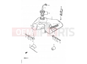 SUZUKI RM80X E (1984) 23 - FUEL TANK (MODEL E)