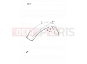 SUZUKI RM80 K (1989) (E24) 23 - FRONT FENDER