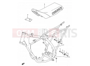 SUZUKI RM80 G (1986) (E03,E28,E33) 16 - FRAME - SEAT (MODEL G)