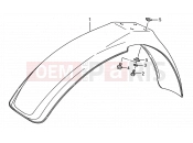 SUZUKI RM80 M (1991) (E03,E28,E33) 25 - FRONT FENDER