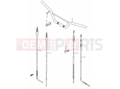 SUZUKI RM80 M (1991) (E03,E28,E33) 27 - HANDLEBAR - CONTROL CABLE