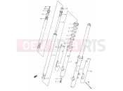 SUZUKI RM80 S (1995) (E03,E28,E33) 23C - FRONT FORK (MODEL S)