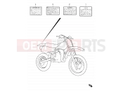 SUZUKI RM80 W (1998) (E24) 26 - LABEL