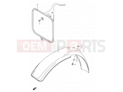 SUZUKI RM80 V (1997) (E03,E28,E33) 22 - FRONT FENDER