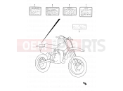 SUZUKI RM80 V (1997) (E03,E28,E33) 26 - LABEL
