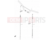 SUZUKI RM80 X (1999) (E03,E28,E33) 23 - HANDLEBAR - CABLE
