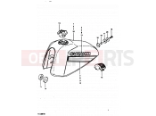 SUZUKI TS100ER X (1999) 35 - FUEL TANK (TS100ERX E08, E09, E10)