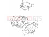 SUZUKI TS125ER T (1996) 3 - CRANKCASE COVER