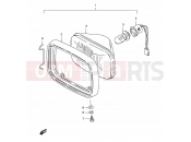 SUZUKI TS125ER Z (1982) 22 - HEADLAMP (E09, E95, MODEL L P09)