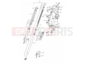 SUZUKI TS125ER L (1990) 56A - FRONT FORK (MODEL L/N P09)