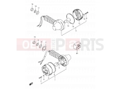 SUZUKI TS125ER R (1994) 27 - TURN SIGNAL LAMP (E18)
