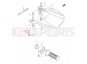 SUZUKI TS125ERC N (1992) 48A - RIGHT HANDLE LEVER (MODEL R P09)