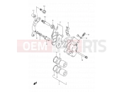 SUZUKI TS125ERC N (1992) 58 - FRONT CALIPER (MODEL R P09)