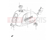 SUZUKI TS125ERC R (1994) 41 - FUEL TANK (E08, E09, E31, E95, MODEL L P09)