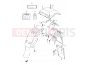 SUZUKI TS125R K (1989) 48 - REAR FENDER