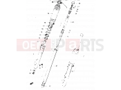 SUZUKI TS125X / TS125XU E (1984) 36 - FRONT FORK (MODEL E)