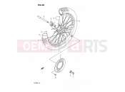 SUZUKI TS200R M (1991) (E02,E04,E24) 40 - FRONT WHEEL (E02,E04)