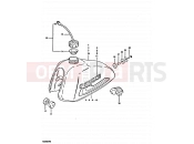 SUZUKI TS250ER X (1999) 44 - FUEL TANK (TS250ERT E18, E22, E24)