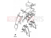 SUZUKI TS250X G (1986) 62 - REAR FENDER