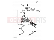 SUZUKI TS250X K (1989) 47 - RIGHT HANDLE SWITCH (MODEL E,MODEL G E17,E18,E22)