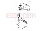 SUZUKI TS250X K (1989) 49 - RIGHT HANDLE SWITCH (MODEL H/J E01,E02,E21,E24,E25)
