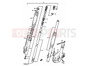 SUZUKI TS250X K (1989) 41A - FRONT FORK (MODEL K)