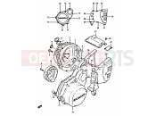 SUZUKI XN85 D (1983) (650) 5 - CRANKCASE COVER