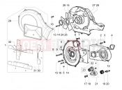 ape Calessino 2007-2012 CRANKCASE COVER - CRANKCASE COOLING