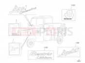 ape Calessino 2007-2012 PLATES - EMBLEMS