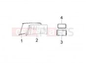 APE Classic 400 2014-től WINDSHIELD - GLASS