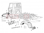ape MP 601 Classic 2006-2013 WHEEL HUOSING - MUDGUARD